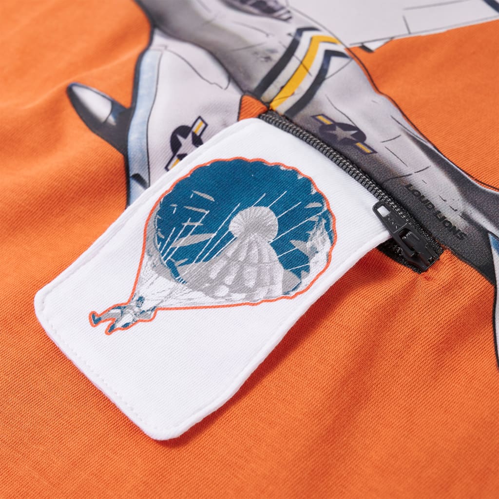 Kinder-Langarmshirt Dunkelorange 92