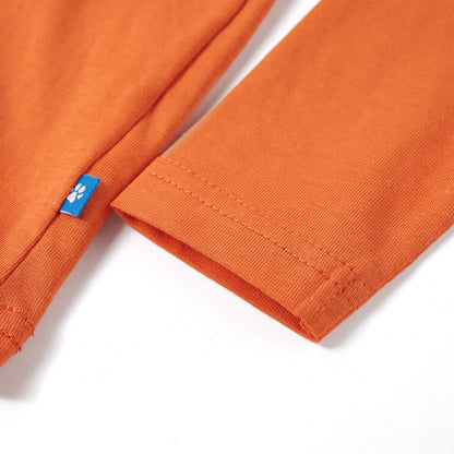 Kinder-Langarmshirt Dunkelorange 92