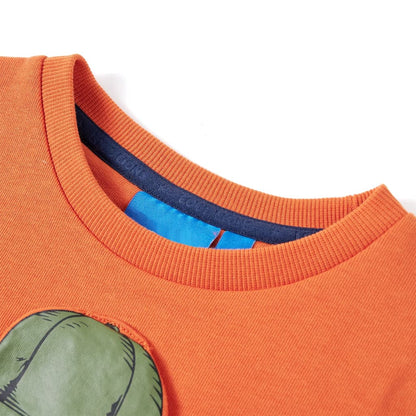 Kinder-Sweatshirt Dunkelorange 104