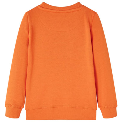 Sweat-shirt enfant orange foncé 116