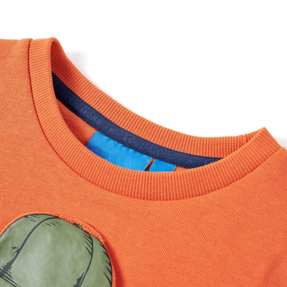 Sweat-shirt enfant orange foncé 116