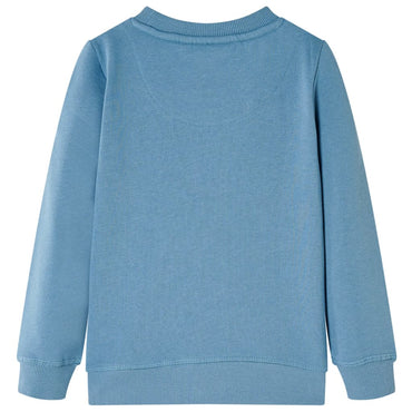 Kinder-Sweatshirt Mittelblau 128