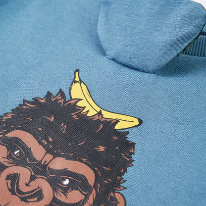 Kinder-Sweatshirt Mittelblau 128