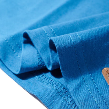 Kinder-Langarmshirt Petrolblau 128