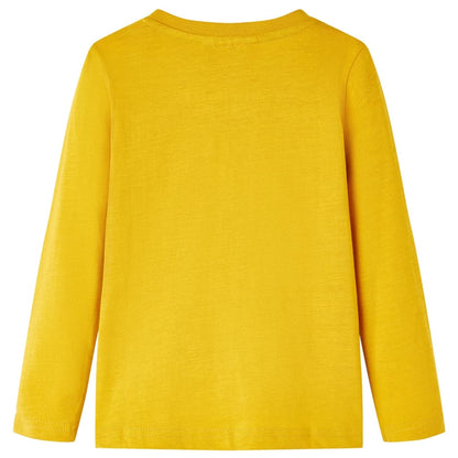 Kinder-Langarmshirt Ocker 128