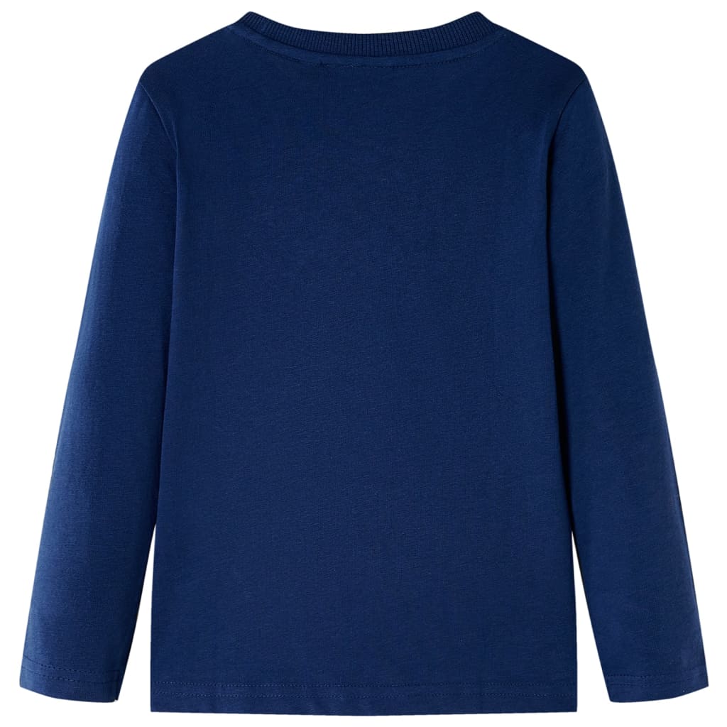 T-shirt manches longues enfant bleu marine 104