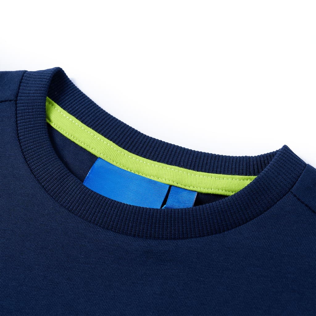 T-shirt manches longues enfant bleu marine 104