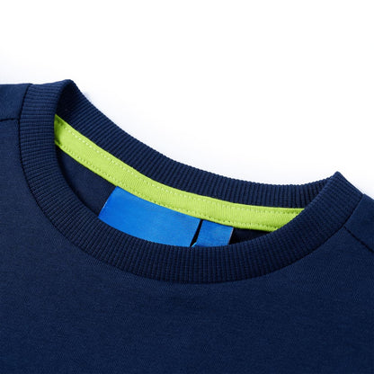 T-shirt manches longues enfant bleu marine 104
