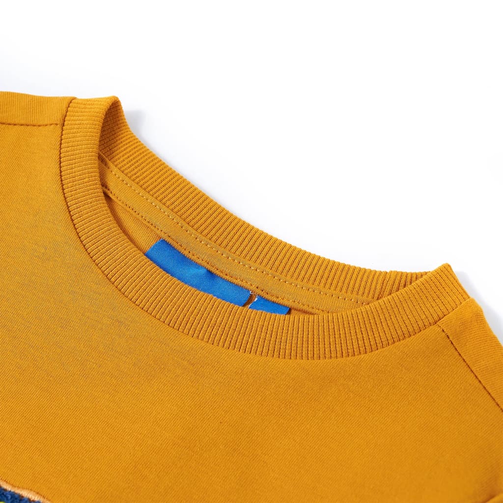Kinder-Langarmshirt Ocker 116