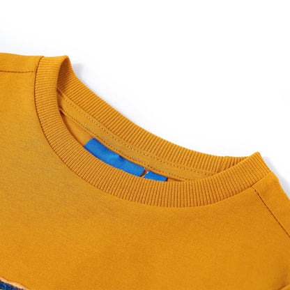 Kinder-Langarmshirt Ocker 116
