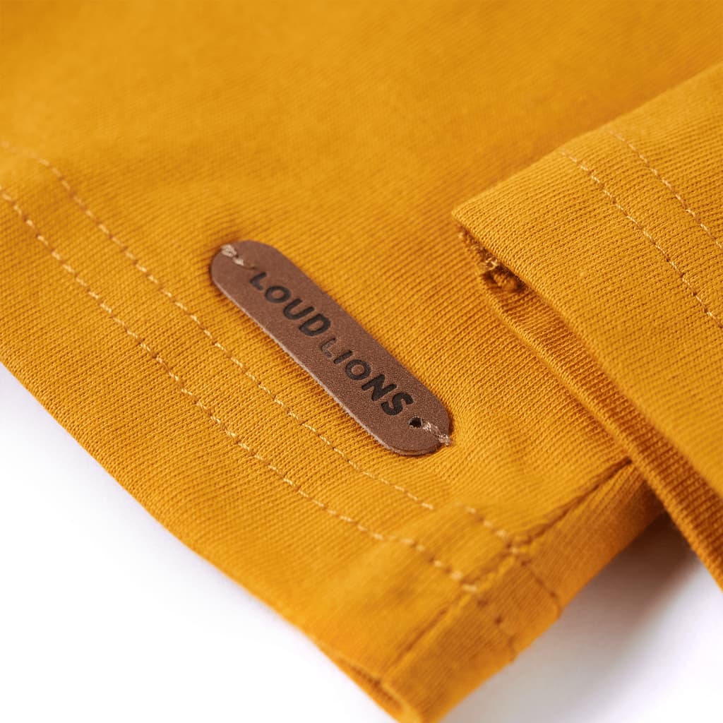 Kinder-Langarmshirt Ocker 116