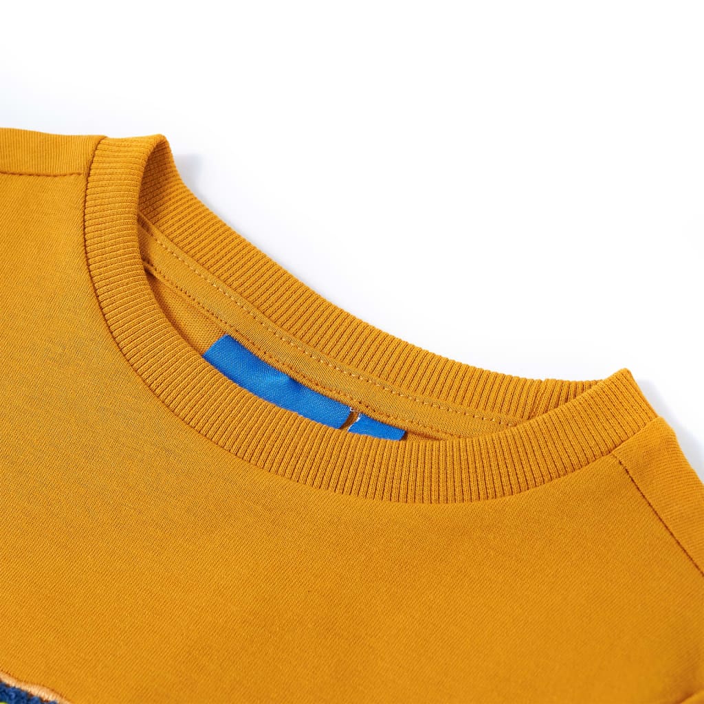 Kinder-Langarmshirt Ocker 128