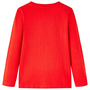 Kinder-Langarmshirt Rot 104