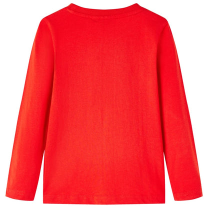 Kinder-Langarmshirt Rot 104