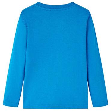 Kinder-Langarmshirt Kobaltblau 128