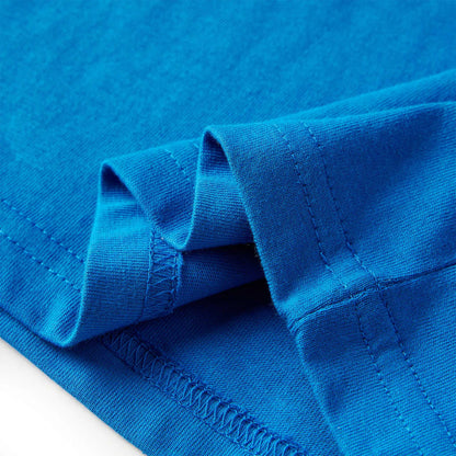 Kinder-Langarmshirt Kobaltblau 140