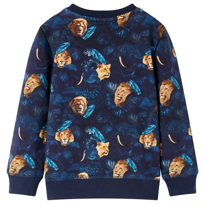 Kinder-Sweatshirt Marineblau 140
