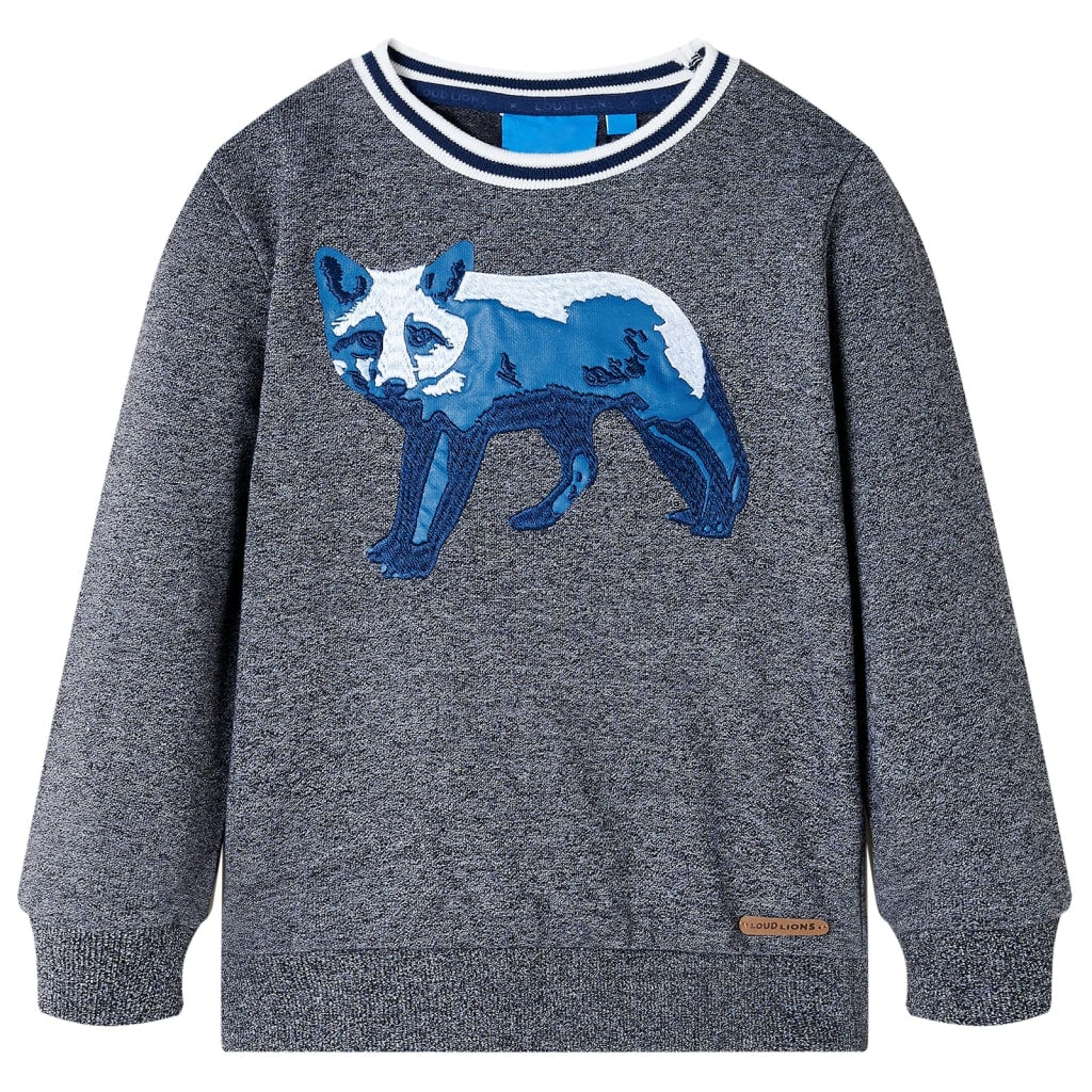 Sweatshirt enfant Marine chiné 104
