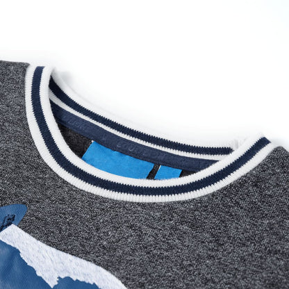 Sweatshirt enfant Marine chiné 104