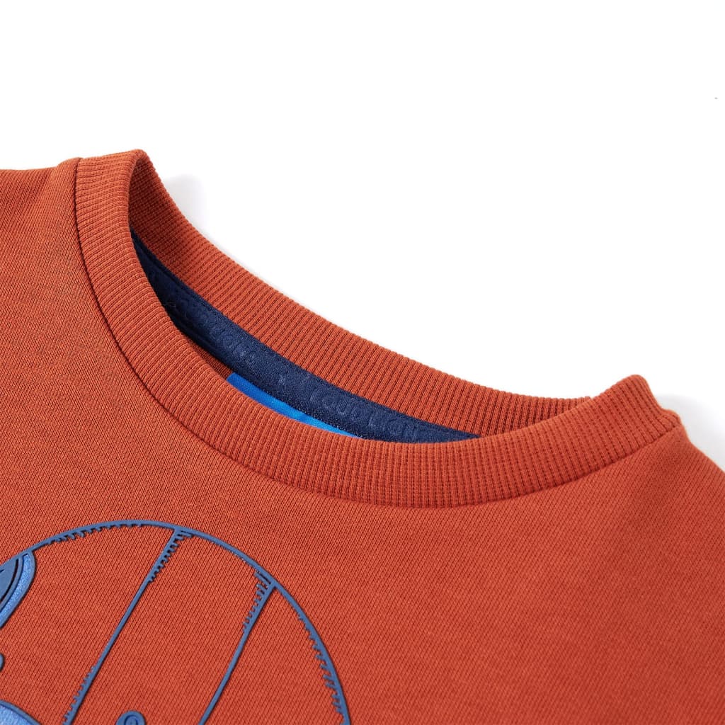 Sweat-shirt enfant rouille 116