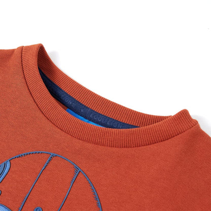 Sweat-shirt enfant rouille 116