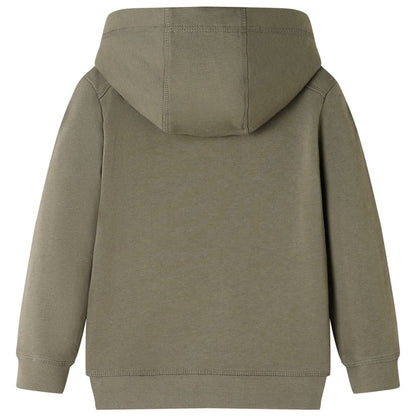 Sweat à capuche enfant kaki 104