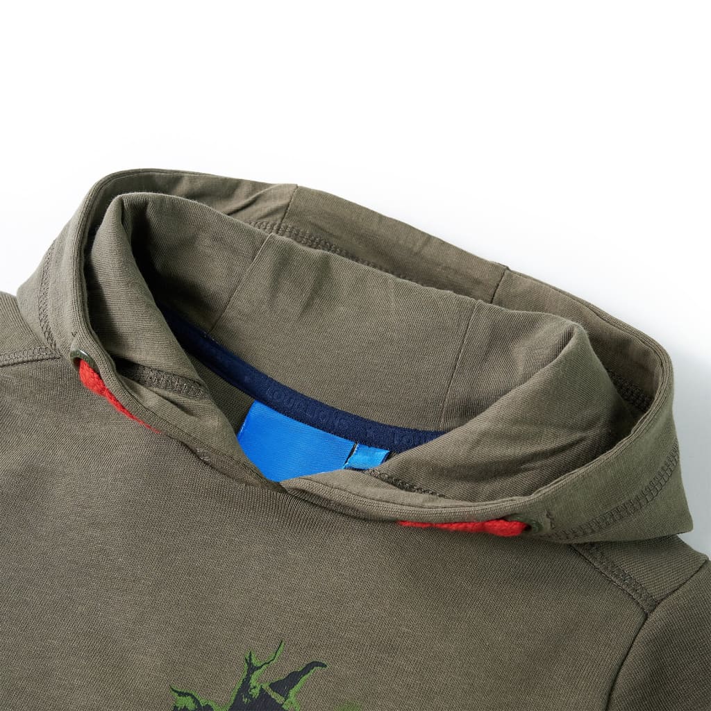 Sweat à capuche enfant kaki 104