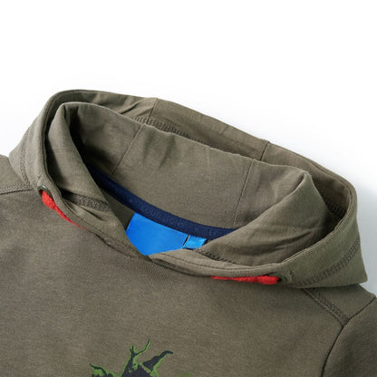 Sweat à capuche enfant kaki 104