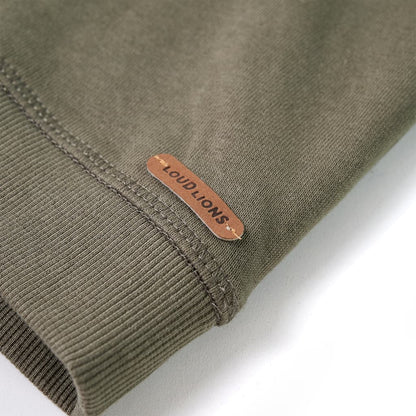 Sweat à capuche enfant kaki 104