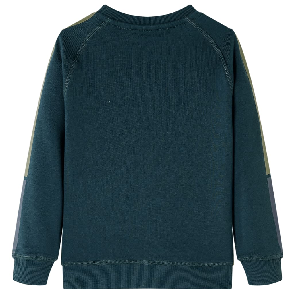 Kinder-Sweatshirt Moosgrün 116