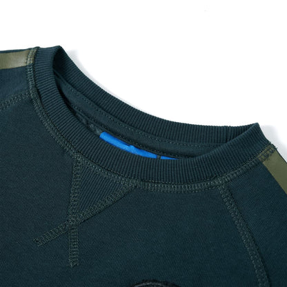 Kinder-Sweatshirt Moosgrün 116