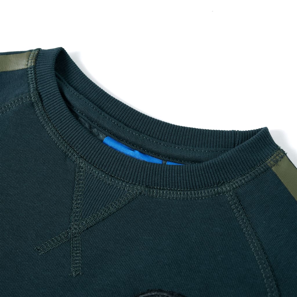 Sweat-shirt enfant vert mousse 128