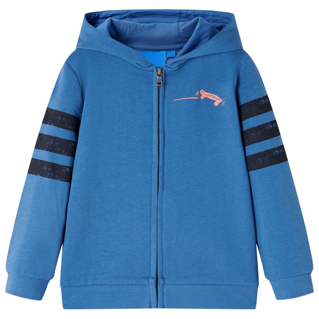Kinder-Kapuzenpullover Blau 116