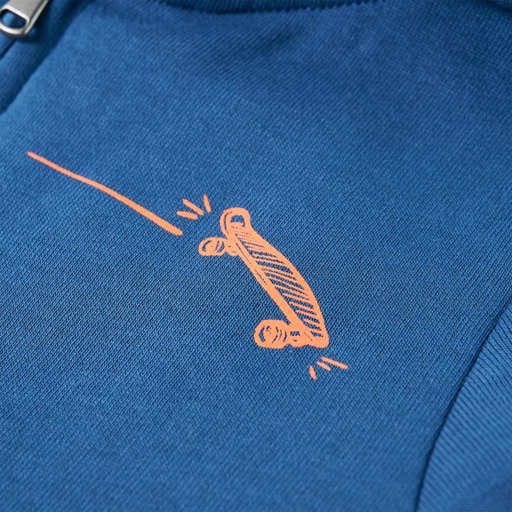 Kinder-Kapuzenpullover Blau 116
