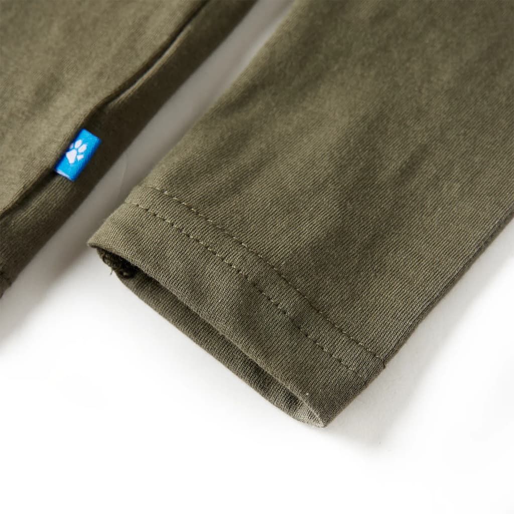 Kinder-Langarmshirt Khaki 92