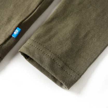 Kinder-Langarmshirt Khaki 92