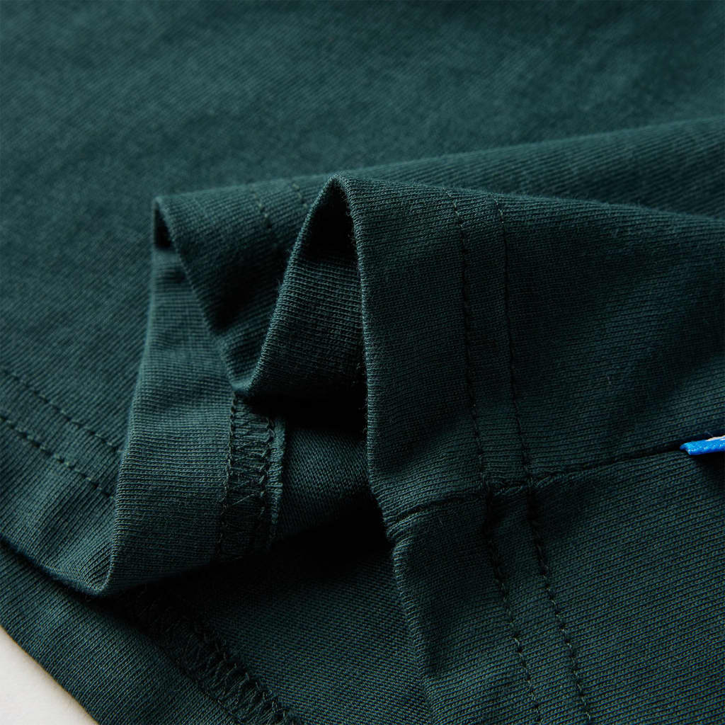 Kinder-Langarmshirt Dunkelgrün 128