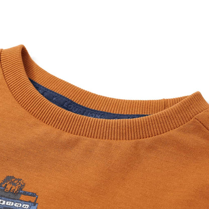 T-shirt manches longues enfant Ocre foncé 92