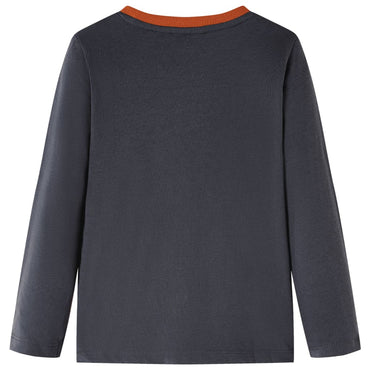 Kinder-Langarmshirt Anthracite 116