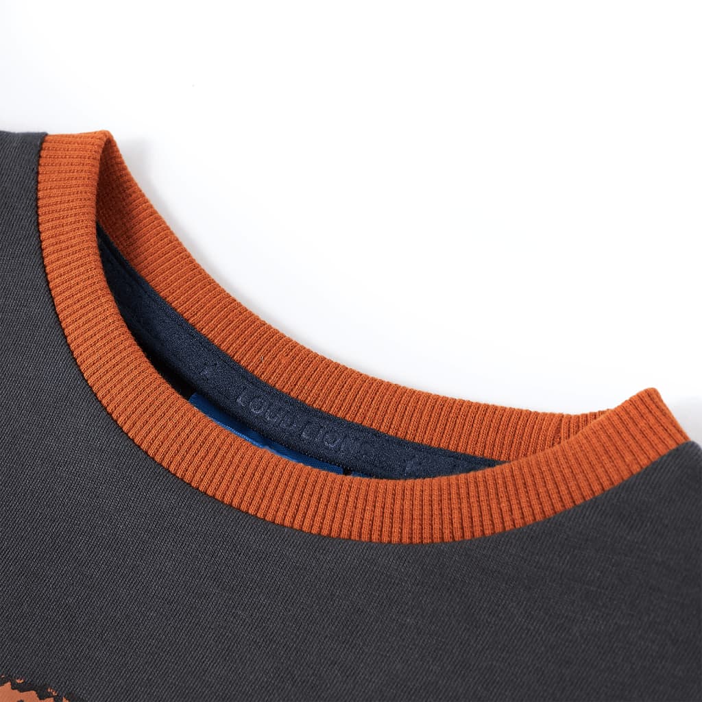 Kinder-Langarmshirt Anthracite 128
