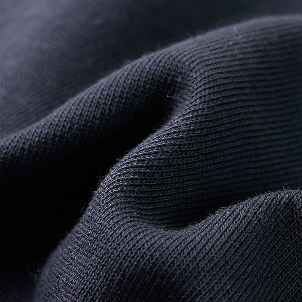 Kinder-Kapuzenpullover mit Halbem Reißverschluss Anthrazit Cognac 116