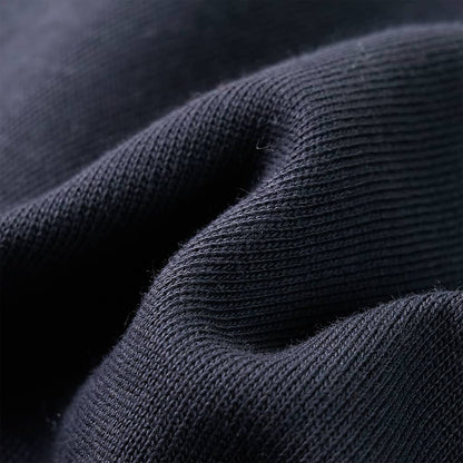 Kinder-Kapuzenpullover mit Halbem Reißverschluss Anthrazit Cognac 116
