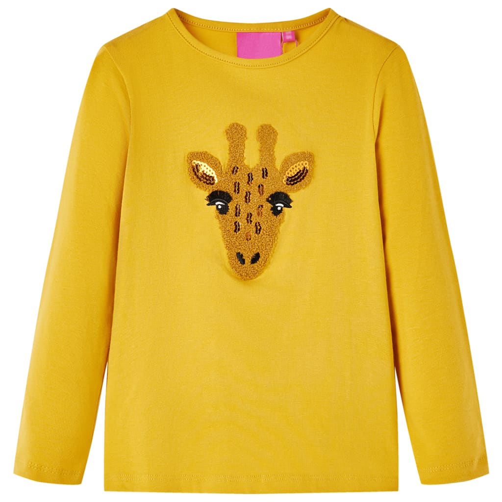 T-shirt manches longues enfant Ocre foncé 128
