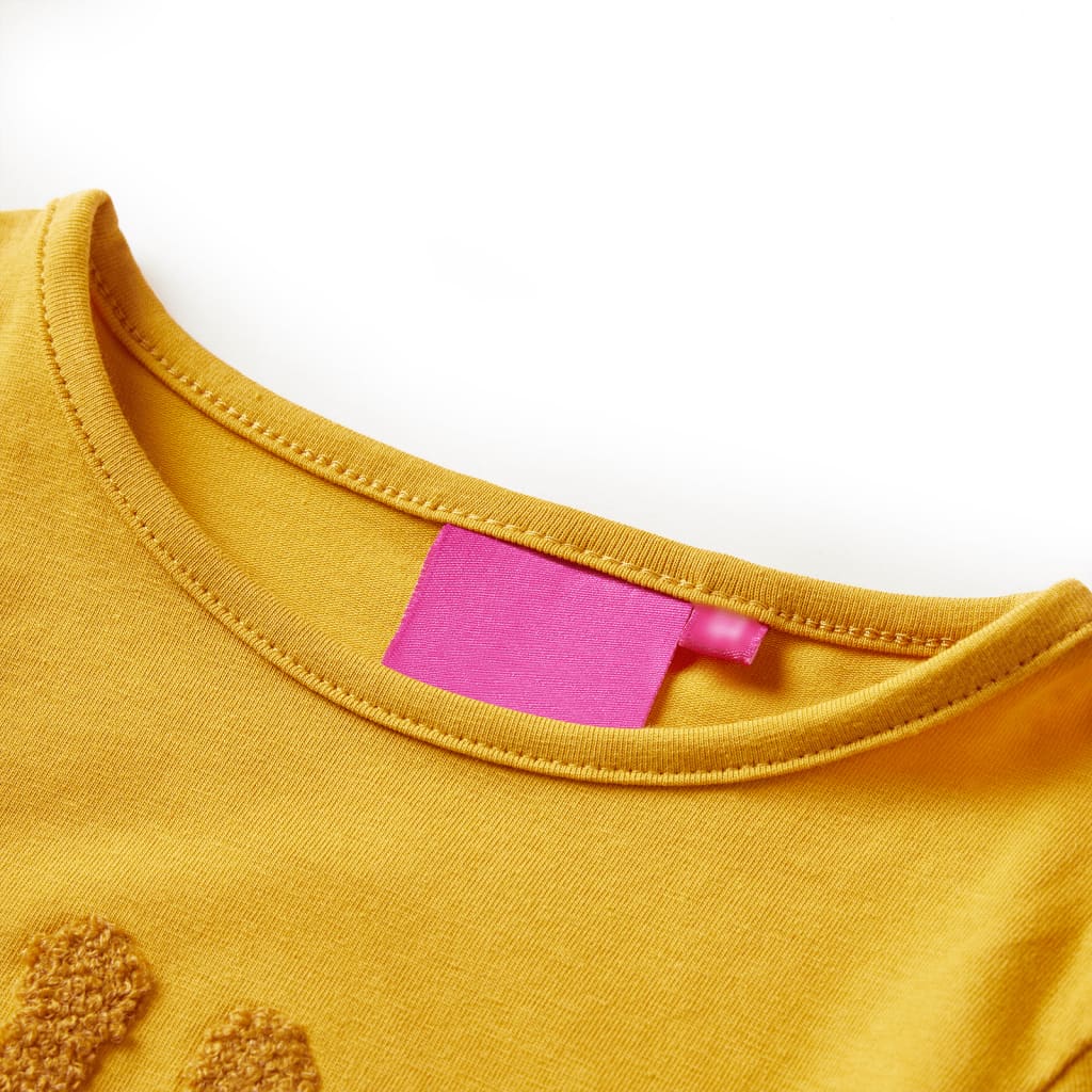 T-shirt manches longues enfant Ocre foncé 128