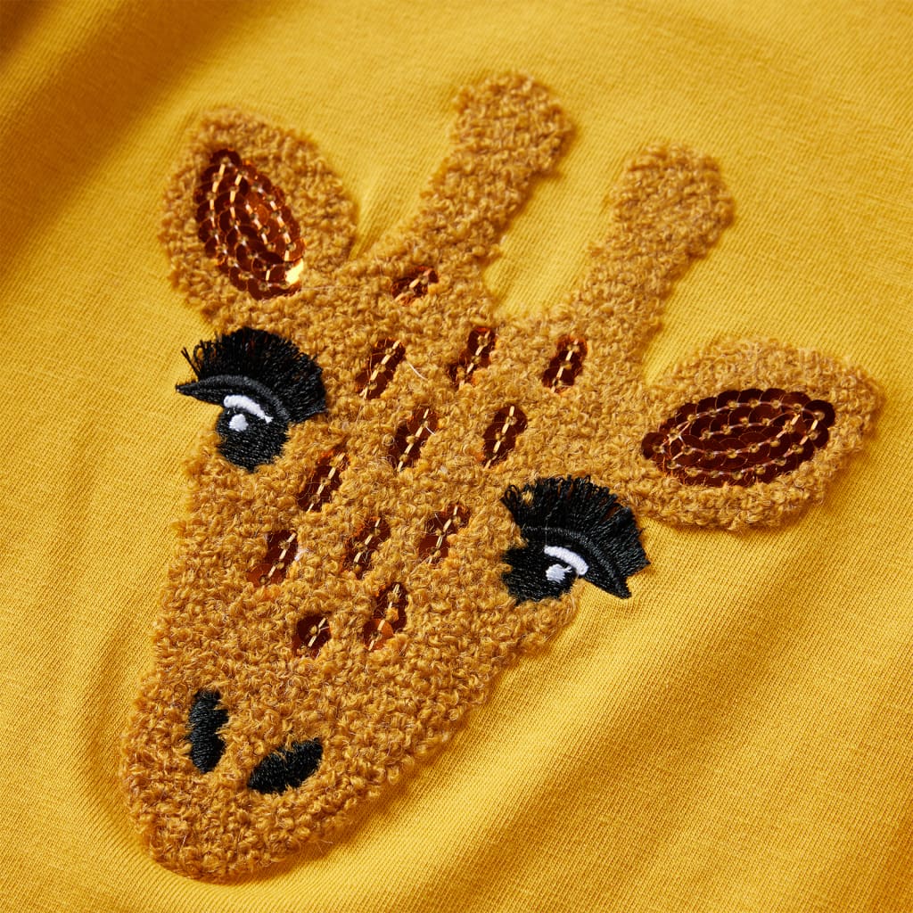 T-shirt manches longues enfant Ocre foncé 128