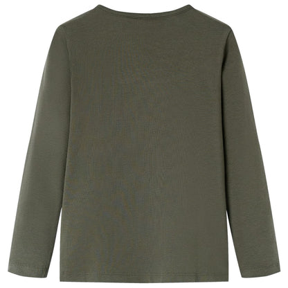 Kinder-Langarmshirt Khaki 104
