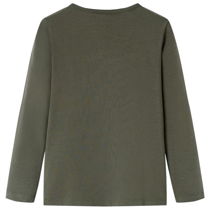 Kinder-Langarmshirt Khaki 116