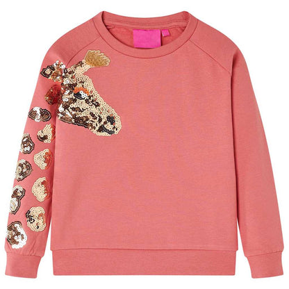 Sweat-shirt enfant Vieux rose 92