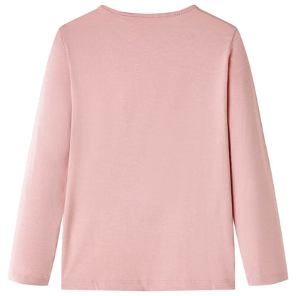 Kinder-Langarmshirt Hellrosa 116