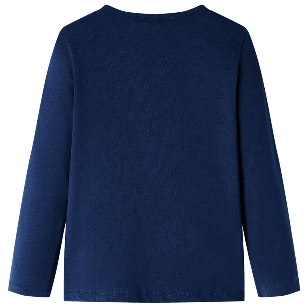 T-shirt manches longues enfant bleu marine 104